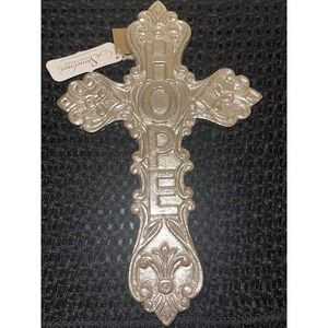 Stonebriar Collection‎ Aluminum HOPE 12" Hanging Wall Cross NWT